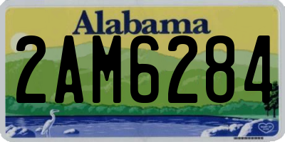 AL license plate 2AM6284
