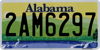 AL license plate 2AM6297