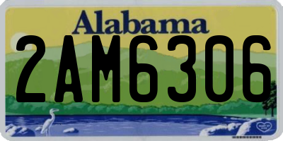 AL license plate 2AM6306