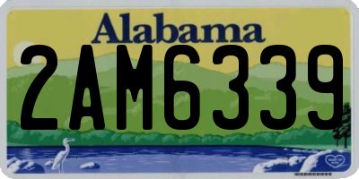 AL license plate 2AM6339