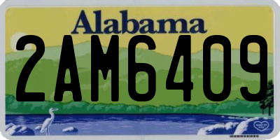 AL license plate 2AM6409