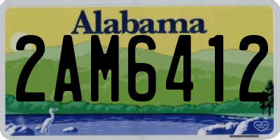 AL license plate 2AM6412