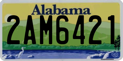 AL license plate 2AM6421