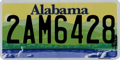 AL license plate 2AM6428