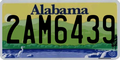 AL license plate 2AM6439