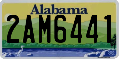 AL license plate 2AM6441