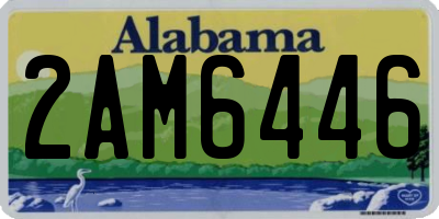 AL license plate 2AM6446