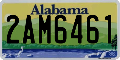 AL license plate 2AM6461