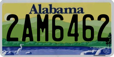 AL license plate 2AM6462
