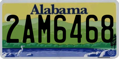 AL license plate 2AM6468