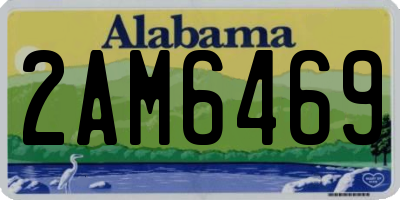 AL license plate 2AM6469