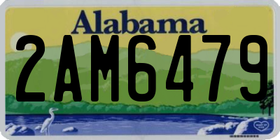 AL license plate 2AM6479