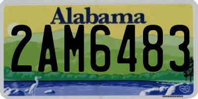AL license plate 2AM6483