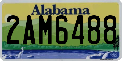 AL license plate 2AM6488