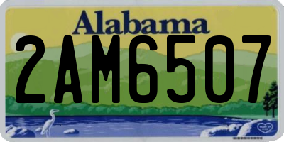 AL license plate 2AM6507
