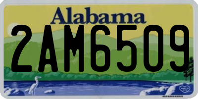 AL license plate 2AM6509