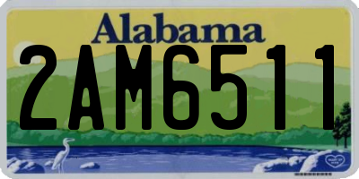 AL license plate 2AM6511
