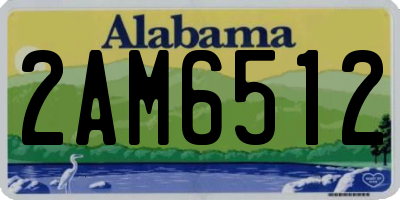 AL license plate 2AM6512