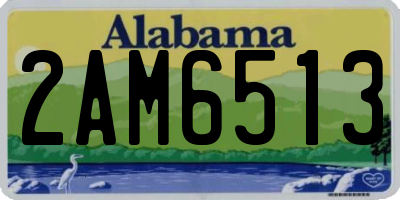 AL license plate 2AM6513