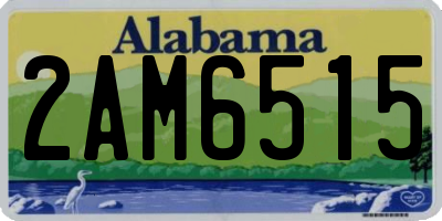 AL license plate 2AM6515
