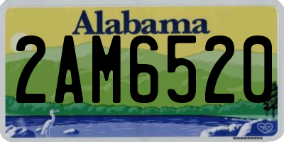AL license plate 2AM6520