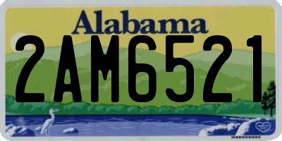AL license plate 2AM6521