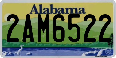 AL license plate 2AM6522