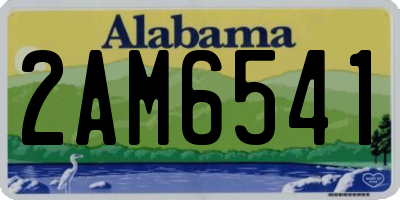 AL license plate 2AM6541