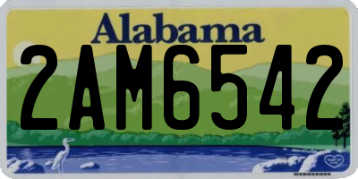 AL license plate 2AM6542