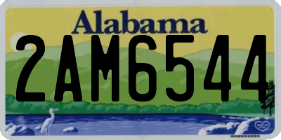 AL license plate 2AM6544