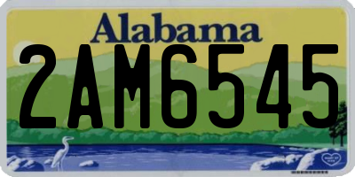 AL license plate 2AM6545