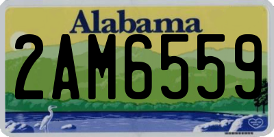 AL license plate 2AM6559