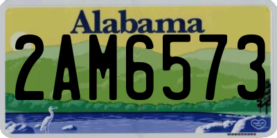 AL license plate 2AM6573