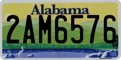 AL license plate 2AM6576
