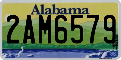 AL license plate 2AM6579