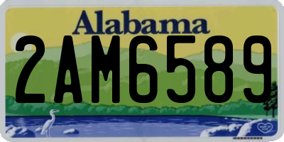 AL license plate 2AM6589