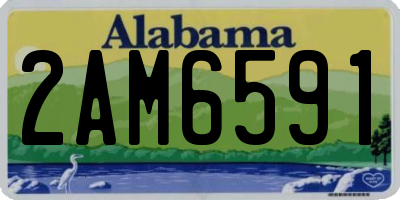 AL license plate 2AM6591