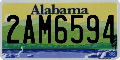 AL license plate 2AM6594