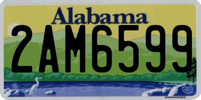 AL license plate 2AM6599