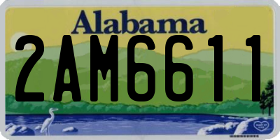 AL license plate 2AM6611