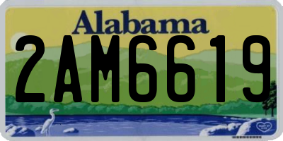 AL license plate 2AM6619