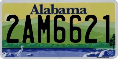 AL license plate 2AM6621