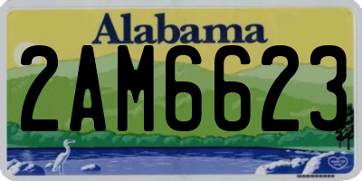 AL license plate 2AM6623