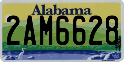 AL license plate 2AM6628