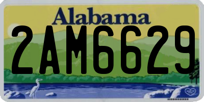 AL license plate 2AM6629