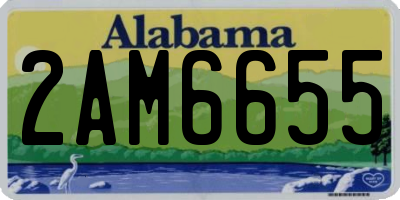 AL license plate 2AM6655