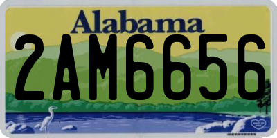 AL license plate 2AM6656