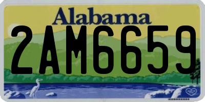 AL license plate 2AM6659