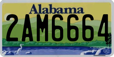 AL license plate 2AM6664