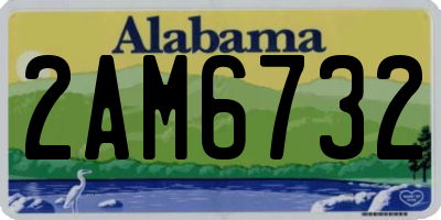 AL license plate 2AM6732